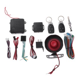 Mobestech Car Central Locking Kit with Remote Controller Auto Keyless Entry System for Enhanced Security and Car Alarm with Warning Functions and LED Indicator