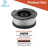DRELD 6 Strimmer Spools Kit Replacement for Black and Decker,