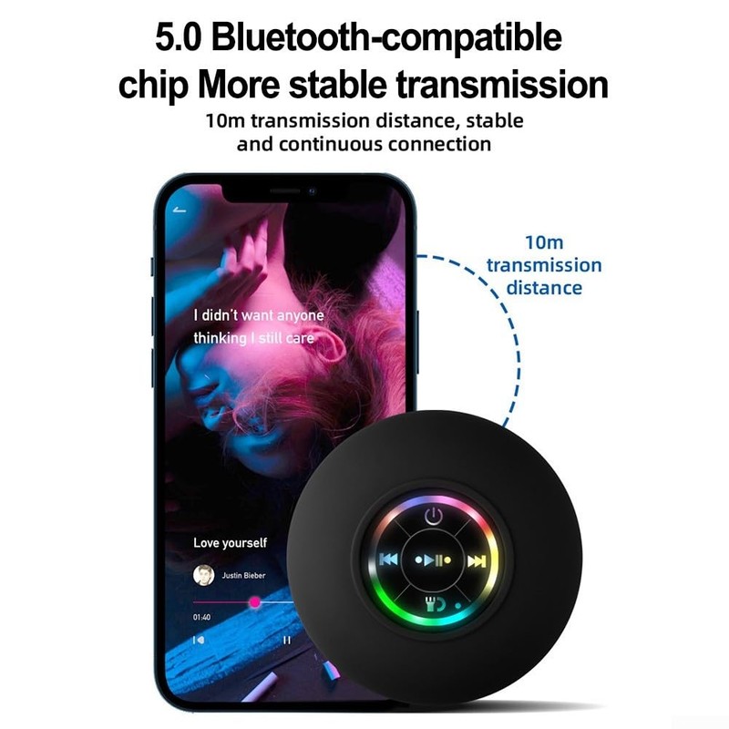 SPORTARC Bluetooth Speaker with Suction Cup, Waterproof and Splashproof, HD