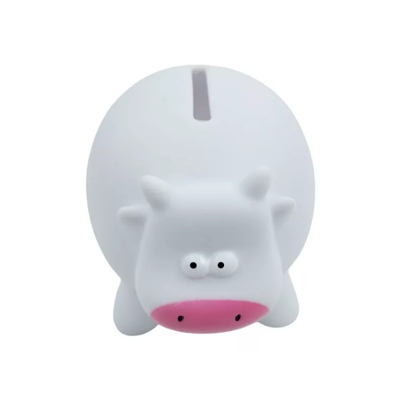 Promopcion Alcancía Vaca Mini Plástico Para Niños 6.5 X 6
