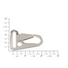 B7443 1" Nickel Plate, Sling Lever Snap, Solid Iron