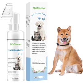 mafinzoer No-Rinse Foaming Cleanser for Pet Foot Washer Care Pet Paw Cleaner Quickly Cleans 200ml