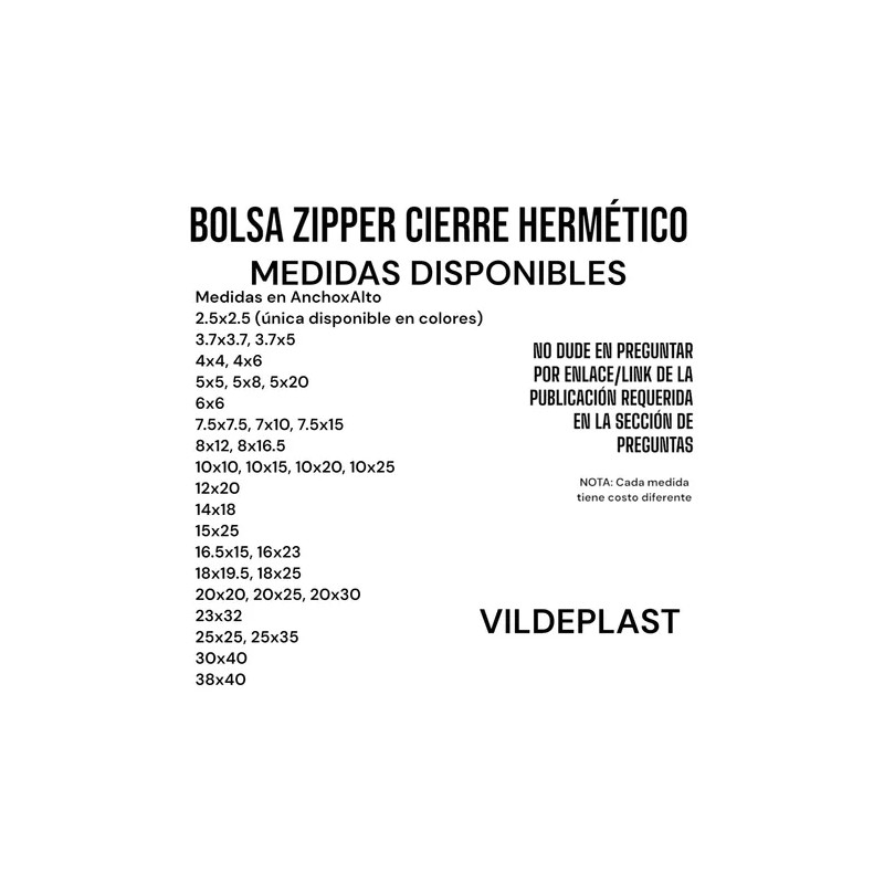 100 Bolsas Zipper Cierre Hermético Transparentes 7.5x7.5cm