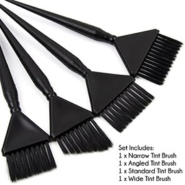 Juego de 4 pinceles de colores para peluquería y aplicador de color para el cabello, cepillo de color para el cabello, cepillo balayage, cepillo de tinte para el cabello, kit de coloración para el cabello