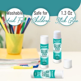Glue Sticks 1.3 Ounce - 36 Count Glue Stick, All Purpose White Glue Sticks for Kids, Washable Glue Sticks Bulk - Large Glue Sticks for School and Home Use