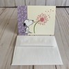 Current Snoopy Note Card Blowing Dandelion Make A Wish Peanuts