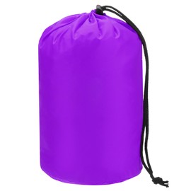 TIXIPEM Stuff Sack [1PCS] - Waterproof Outdoor Storage Sacks Use for Backpacking & Traveling & Hiking - [Purple-5 x 10 in/ 13 x 25CM] Ultralight Drawstring Bags