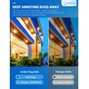 12W LED Bug Lights for Outside[4 Pack], JandCase Yellow Bug