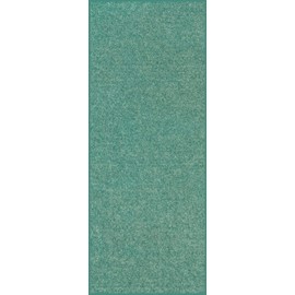 Home Queen Solid Color Custom Size Runner Area Rug Teal, 2'6" x 6', Stain Resistant, Living Room, Pet-Friendly and Stylish, Machine-Made, Wedding Occasions