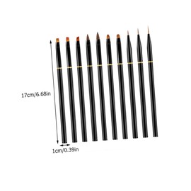 IWOWHERO Diy Nail Art Pen Kit 10pcs Nail Brushes Perfect Manicure Painting Accessory
