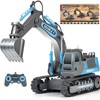 DOUBLE E Remote Control Excavator Toy RC Excavators Rechargeable Battery
