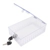 Large Universal Home Locking Thermostat Guard Clear Cover with Key,
