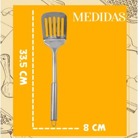 J.H. Company Espatula Pala Acero Inoxidable Utensilio Para Cocina C204-01