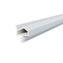 DQ-PP Door Seal, White, 10 Metres, TPE Rubber, STD-06, Rebate Width: 12 mm, Groove Width: 4 mm, Room Door Seal, Rubber Seal, Sealing Tape, Frame, Frame Seal, Sealing Profile, Wooden Door
