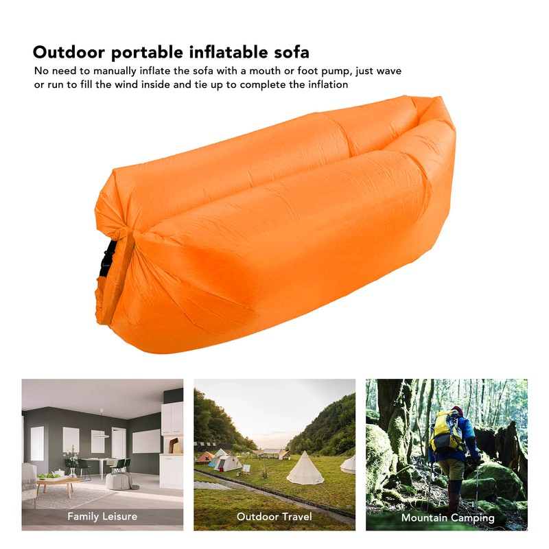 Inflatable Lounger Air Sofa Portable Foldable Comfortable Inflatable Couch with