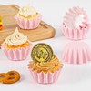 Caperci Grease-Resistant Pink Mini Cupcake Liners 200 Counts - Heavy