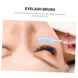 Mikinona Ergonomic Eyelash Brush Lash Brow Comb Spoolies Makeup Tools Comfortable Handle Random Color