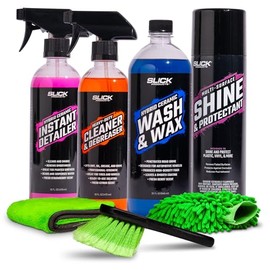 Slick Products Starter Bundles for Car, Truck, Motorcycle, UTV, Dirt Bike, Side by Side, ATV, Off-Road Truck, Jeep, Boat, Jet Ski, Watercraft, Mountain Bike and More (Street Starter Bundle)