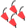 4pcs Scupper Plug Kit with Lanyard Flexible Silicone Drain Holes