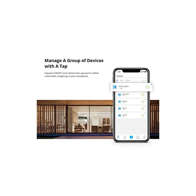 Sonoff Basic R2 Smart Switch, Funciona con Alexa, Dispositivos Inteligentes