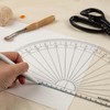 Kearing Large 30cm Clear Protractor for School, Woodworking, Office Supplies,