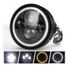 Faro Para Moto Universal + Carcasa Y Soporte De 7