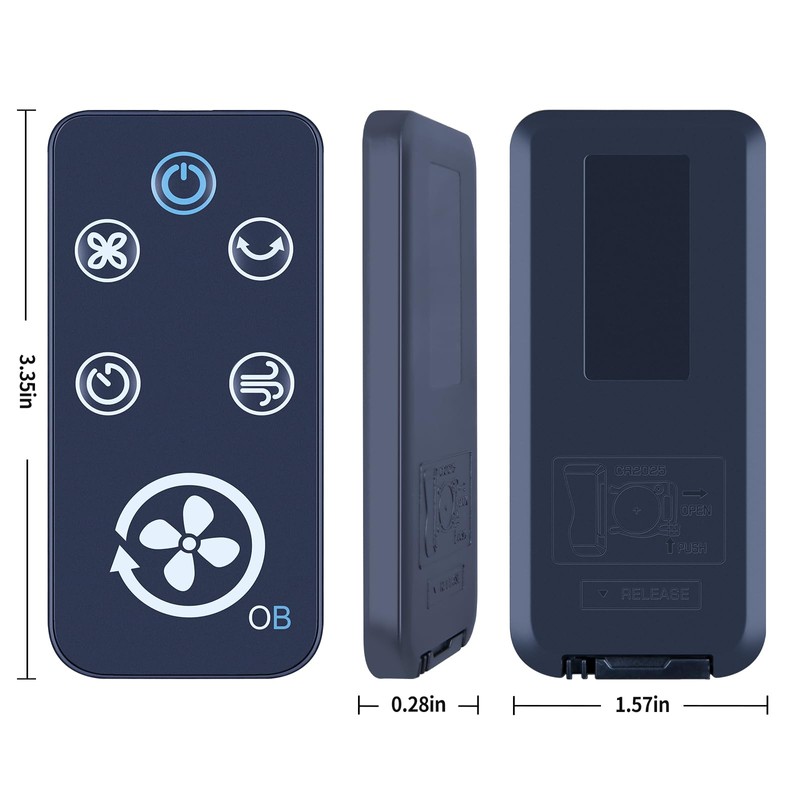 TCNOUMT For Omni Breeze Fan Remote Control, Replacement OmniBreeze Tower