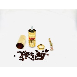 Tarihi Değirmenci Sözen 7" Handmade Manual Brass Coffee Bean Mill Grinder Adjustable Portable