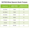 SCITOO 2X 5 Lug 1" Wheel Spacer Adapters 5x100mm to