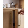 Goo-Ki 6 Pack Woven Cabinet Pulls Antique Brass Drawer Pulls