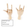 Art Wooden Hand,niCWhite Artist Jointed Articulated Mannequin Wood Hand,Sectioned Opposable