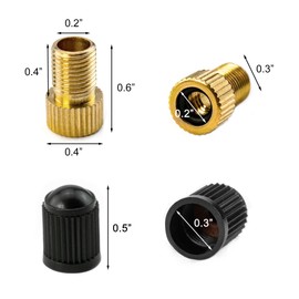 Quacc 2 PCS Presta Valve Adapter Bicycle Valve Adapter, Convert Presta to Schrader for Bicycles, Road Bikes and Most Mountain Bikes.