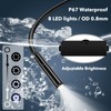 TAOPE Endoscope,7.9mm IP67 Waterproof Flexible Borescope,Inspection Camera,Endoscope Camera with Light,Snake