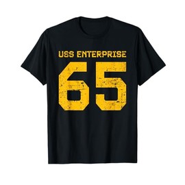 USS Enterprise CVN-65 Aircraft Carrier Distressed Style T-Shirt