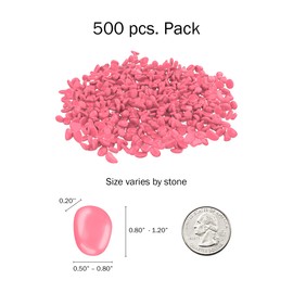 Pure Garden 50-LG5072 Garden Stones-500 Count Dark Solar Pathway Pebble Lights-Decorative Glowing Rocks for Flower Beds, Walkways, Patios (Blue), 500