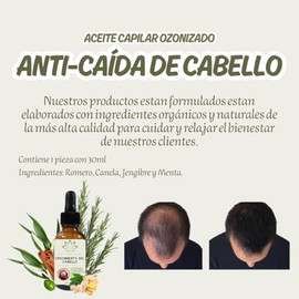 Aceite Capilar Ozonizado Romero Anti-caída de Cabello (30 ML)