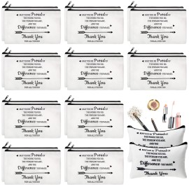 Hillban 20pcs Gift for Women, May You Be Proud of the Work You Do Makeup Bag