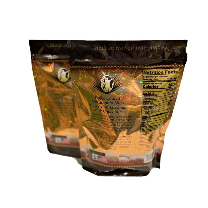 Mele Macs Toffee Coated Macadamia Nuts Covered in Milk Chocolate