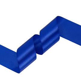Kryvus Royal Blue Satin Ribbon, 38mm x 22M Single Face Royal Blue Ribbon, Solid Color Satin Ribbon Perfect for Gift Wrapping, Crafts, Bow Making, Sewing and Wedding Decorations