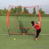PowerNet Baseball Softball Training Net 7x7 with Baseball Accessories -