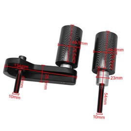 ERMWALR Motorcycle Frame Sliders Crash Falling Protection for Suzuki for GSX-R 600 750 for GSXR for GSXR600 for GSXR750 K6 K8 2006-2010 Crash Pads Motorcycle (Carbon)