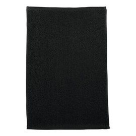Colorful Sports Fan Rally Towel, 100% Cotton Terry Cloth, Hemmed Edges, Perfect for Any Sport (Black)