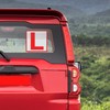 CVANU 2pcs Reflective L-Board Learner Driver Vinyl Exterior Decal Red_(15cm