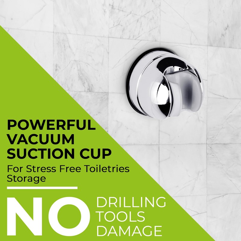 Blue Canyon Gecko Tilting Shower Head Holder, Shower Caddy with