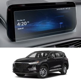 Screen Protector for Hyunda-i Santa Fe (SEL/XRT/Limited/Calligraphy) 2021 2022 2023 2024 2025 10.25-lnch Touch Screen Accessories with 9H Tempered Glass(Anti-Scratch), Anti-Fingerprint, Full Cover