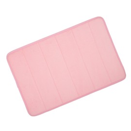 Microfibre Memory Foam Bathroom Bath Mat With Non Slip Back 50x80cm (Pink)
