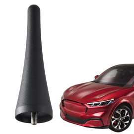 Anina - Mástil de antena de repuesto de 3.8 pulgadas para Ford Mustang 2010-2014, Ford Transit 2013-2023, Lincoln MKZ AM/FM Radio Stubby Antena corta mástil de aluminio negro a prueba de lavado