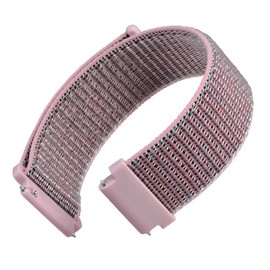 WOCCI 18mm Adjustable Nylon Watch Strap, Quick Release Sport Loop Strap (Sand Pink)