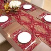 TOPLUXE Table Runner with Tassels, Tablecloth for Dining Table, Holiday,