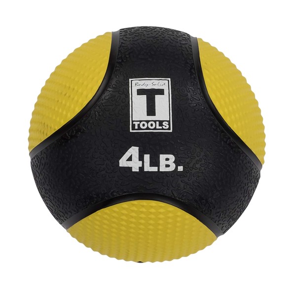 Body-Solid Tools BSTMB4 4-Pound Medicine Ball (Yellow)